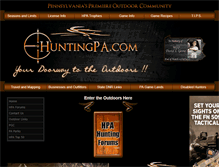 Tablet Screenshot of huntingpa.com